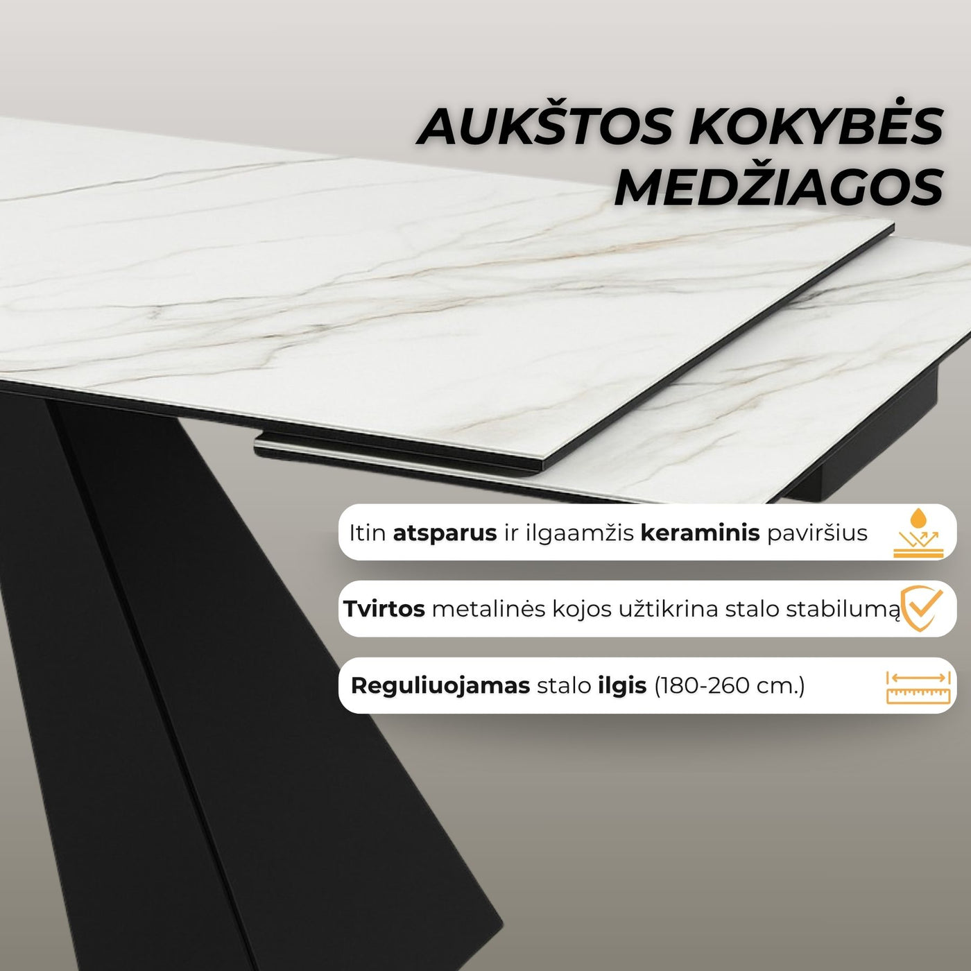 Stalas Axel #spalva_balta-keramika