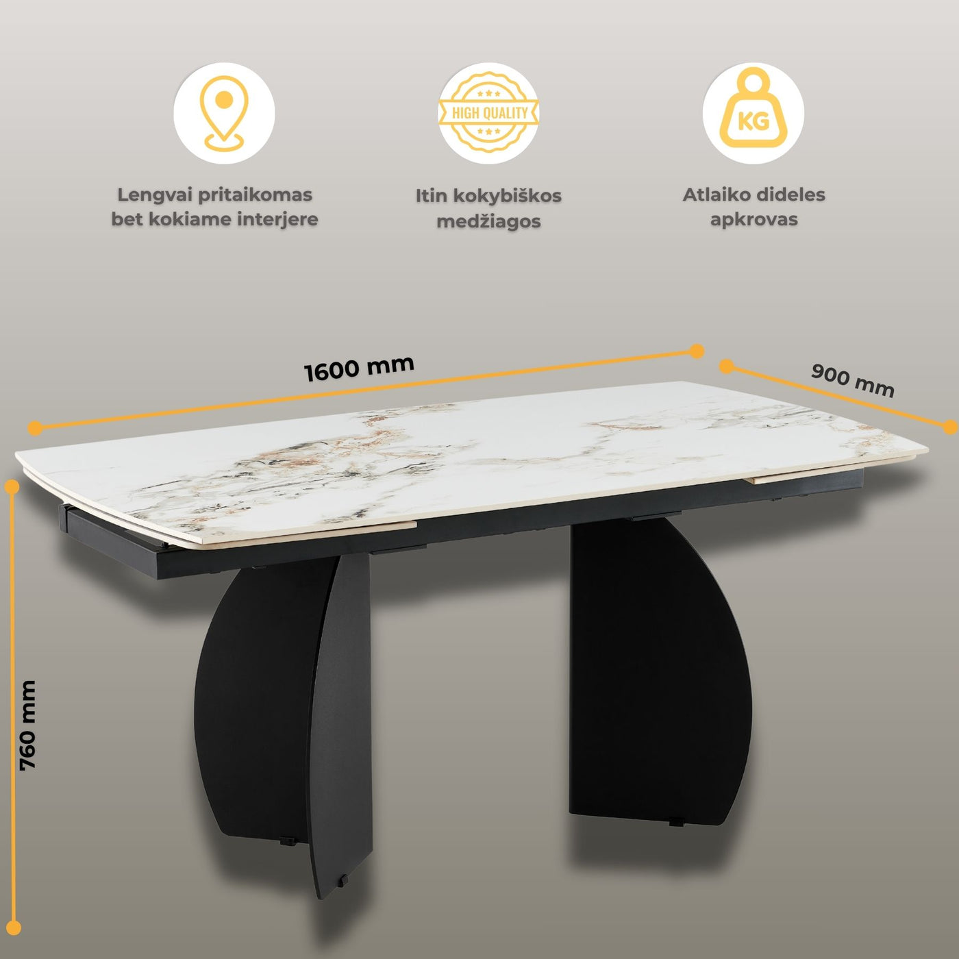 Stalas Flavio #spalva_balta-keramika