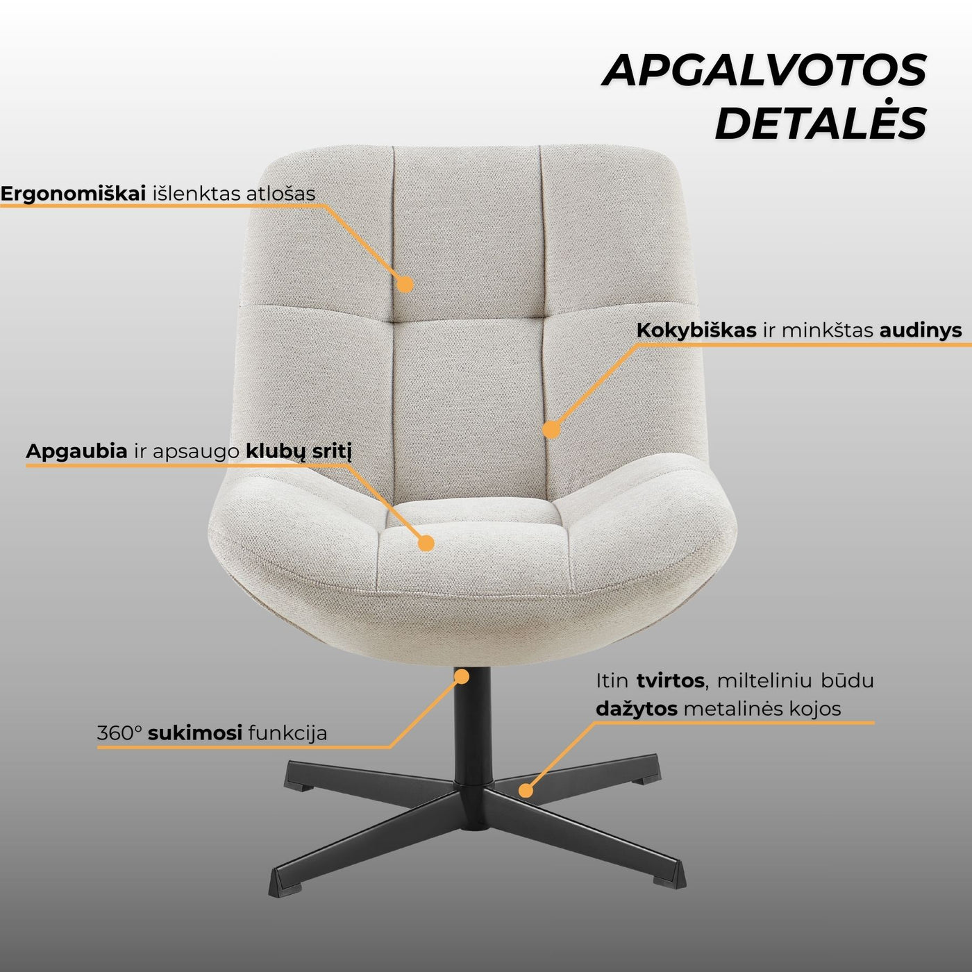 Fotelis-Daniele #spalva_sviesiai-pilka