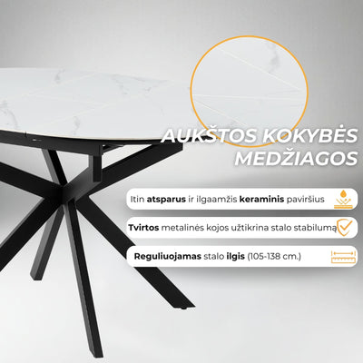 Išskleidžiamas stalas Alberto