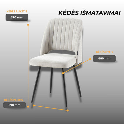 Kede-nora #spalva_sviesiai-pilka