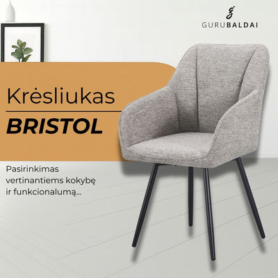 Krėsliukas-Bristol-pilka #spalva_sviesiai-pilka