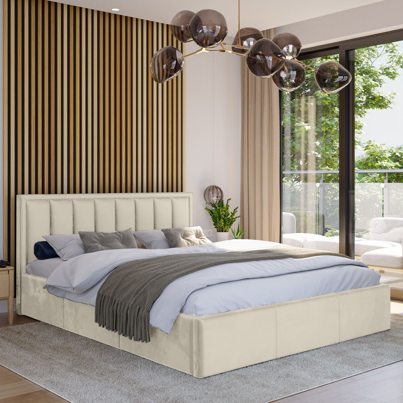 Miegamojo lova Mona#spalva_opera-beige