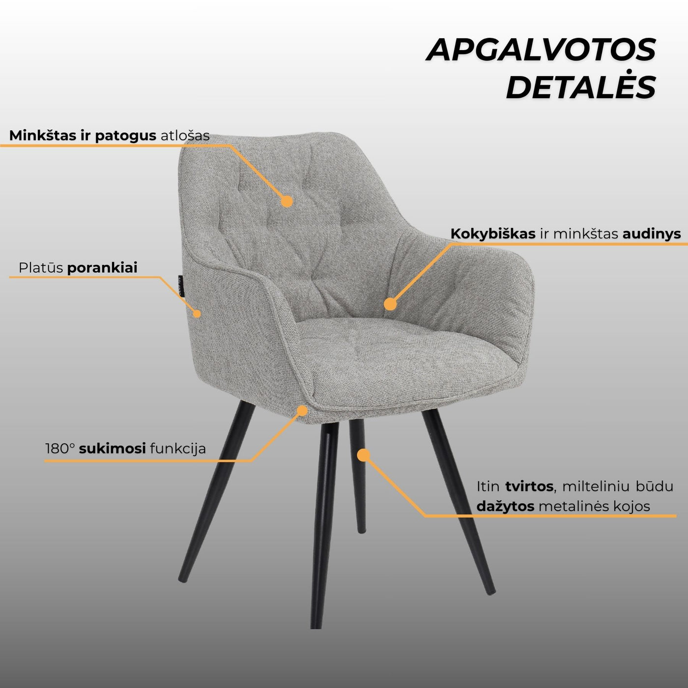 Kresliukas Nino  #spalva_pilka-crido-23