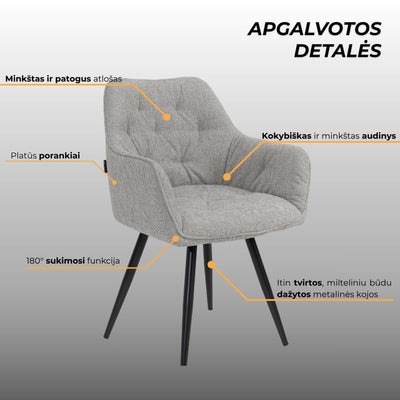 Kresliukas Nino  #spalva_pilka-crido-23