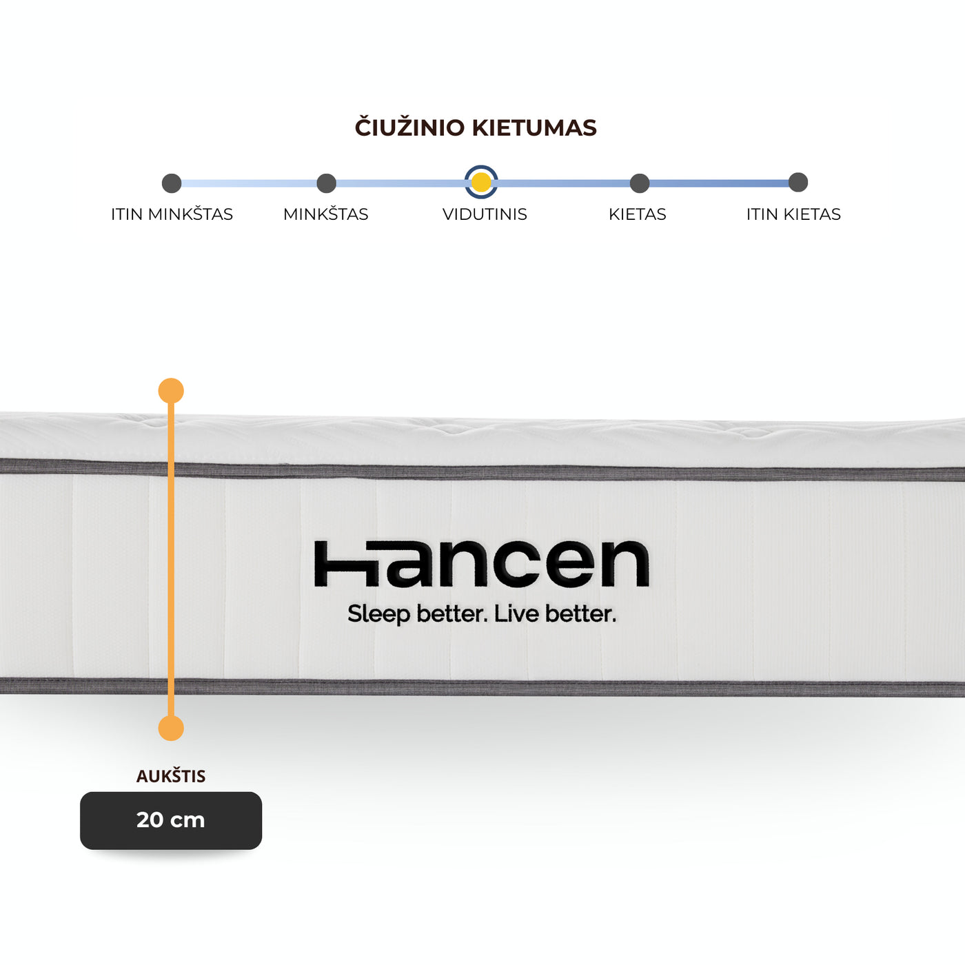 HANCEN ciuzinio kietumas
