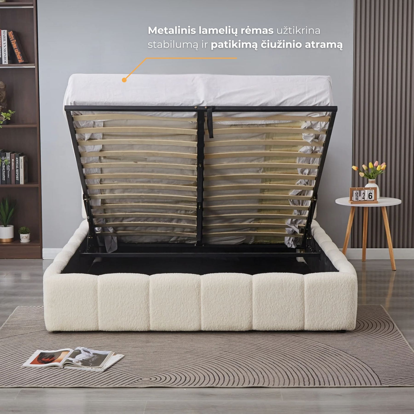 Miegamojo-lova-Amanda #spalva_beige-boucle