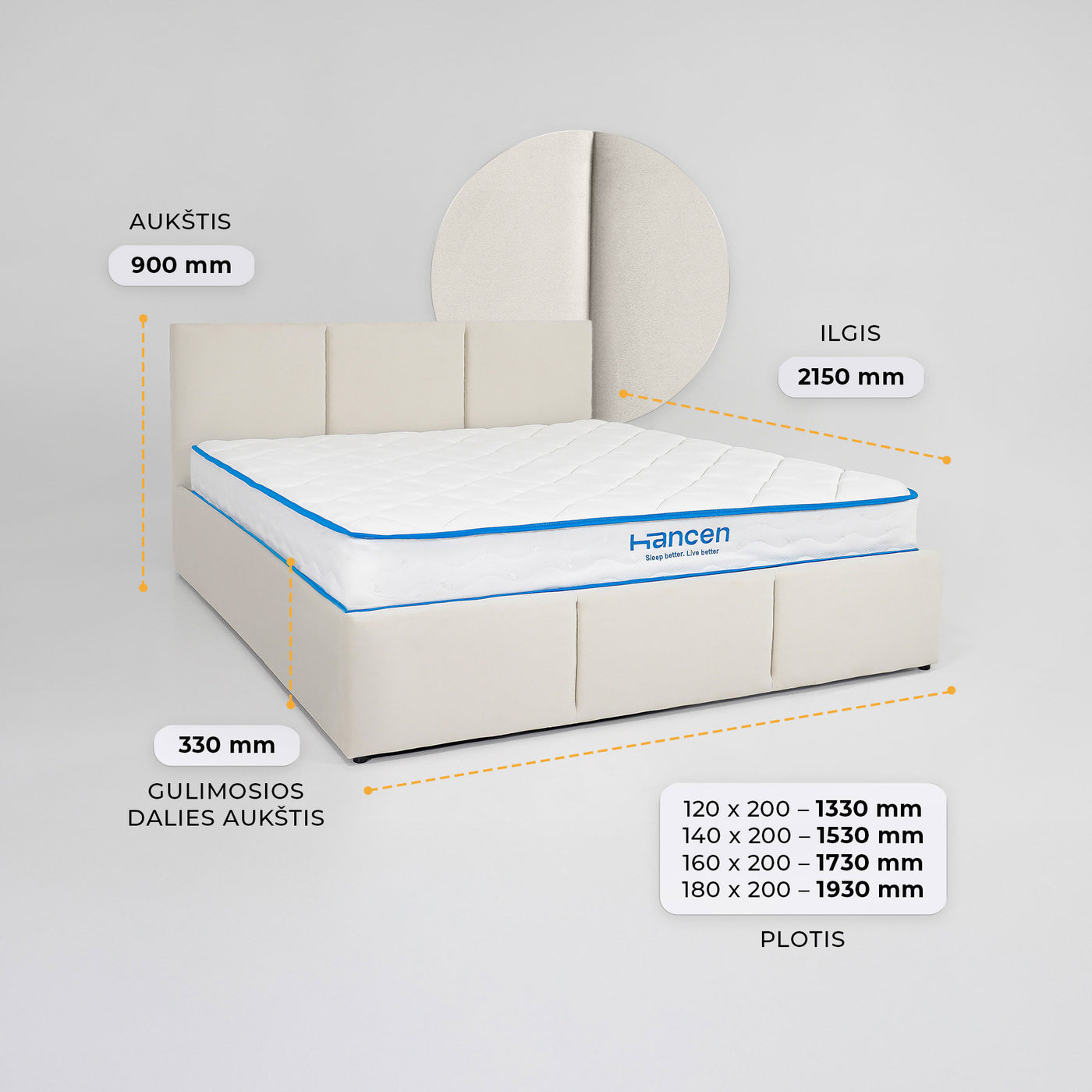 Miegamojo-lova-Topas #spalva_sahara-beige